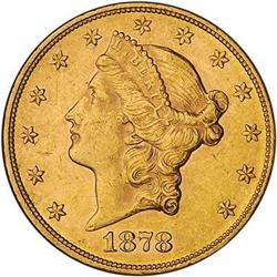 [L#1116] 1878 $20 ANACS MS60