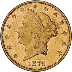 [L#1118] 1879 DDR $20 ANACS AU55