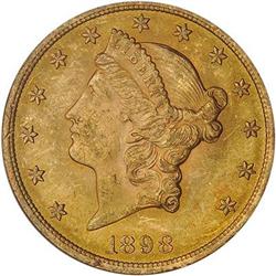 [L#1122] 1898 $20 PCGS MS62
