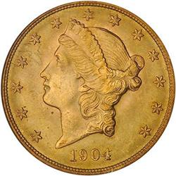 [L#1124] 1904 $20 NGC MS63