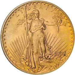 [L#1133] 1907 $20 PCGS MS65