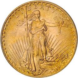 [L#1136] 1908 $20 NO MOTTO PCGS MS65