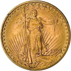 [L#1139] 1908 No Motto $20 PCGS MS64