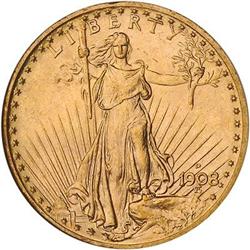 [L#1141] 1908-D No Motto $20 NGC MS63