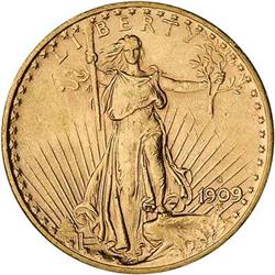 [L#1151] 1909-S $20 AU58