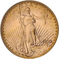 [L#1154] 1910-D $20 P MS65