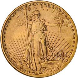 [L#1161] 1911-D $20 PCGS MS63