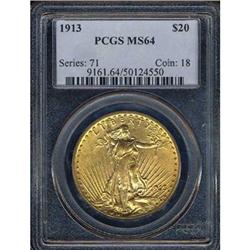 [L#1167] 1913 $20 PCGS MS64