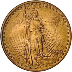 [L#1181] 1920 $20 NGC MS62