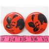 Image 1 : ADVERTISING BUTTONS *PIERRE TRUDEAU "LAND IS STRONG BUTTONS"* (QTY 2)