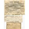 Image 1 : LOT OF *OLD* RECEIPTS & AGREEMENT (1940s-1950s; QTY 7)