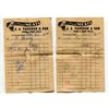 Image 5 : LOT OF *OLD* RECEIPTS & AGREEMENT (1940s-1950s; QTY 7)