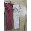 Image 1 : 2 PAIRS MENS PANTS (DON PARKER *36"W, 32"L W/BELT* DEJA-VU *36"W, 31"L PLEATED*)
