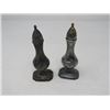 Image 2 : SALT & PEPPER SET *VINTAGE* (BP 24; FOOTED; SILVER ON LEAD)