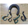 Image 1 : HORSE SHOE & COAT HANGERS *OLD*