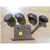 Image 1 : PAIR OF DOOR KNOBS & DOOR MECHANISM