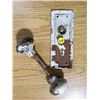 Image 1 : BRASS DOOR KNOBS & SKELETON KEY PLATE