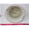 Image 1 : ENAMEL WARE BASINS (13.5" X 6.5"H & 16.5" X 4.25"H (VINTAGE)