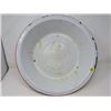 Image 2 : ENAMEL WARE BASINS (13.5" X 6.5"H & 16.5" X 4.25"H (VINTAGE)