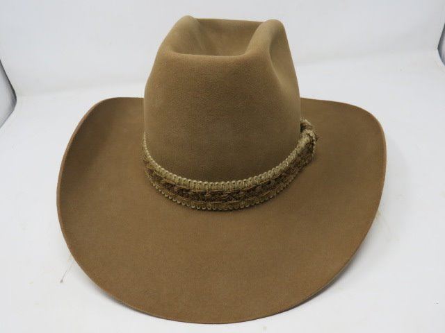 COWBOY HAT (RESISTOL STAGECOACH) *BROWN FELT, SIZE 7 3/8* *W/BILTOMORE ...
