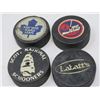 Image 10 : LOT OF 11 HOCKEY PUCKS (TORONTO MAPLE LEAFS, WINNIPEG JETS, ETC)