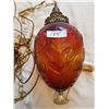 Image 2 : HANGING LAMP *VINTAGE* (REDDISH, 12" SHADE)