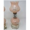 Image 8 : LOT OF 2 TABLE LAMPS (PINK GLASS)