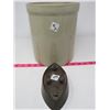 Image 1 : CROCK (1 GAL. HAS CRACK) & SAD IRON