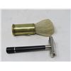 Image 7 : LOT OF 3 - SHAVING MUG (SCOTCH HEATHER); SHAVING BRUSH; SAFETY RAZOR 9SCHICK KRONA)