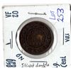 Image 2 : 1859 EVEN DATE LARGE CENT *VF 20*