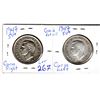 Image 2 : 1947 50 CENT 2 PIECES *CURVED RIGHT & CURVED LEFT*
