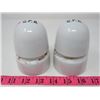Image 2 : CANADA PACIFIC RAILWAY PORCELAIN INSULATOR *ANTIQUE* (WHITE, GREEN LETTERS)