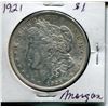 Image 1 : 1921 USA SILVER "MORGAN" DOLLAR