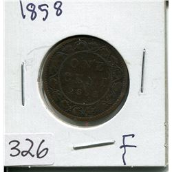 1858 CNDN LARGE 1 CENT PC