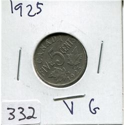 1925 CNDN 5 CENT PC