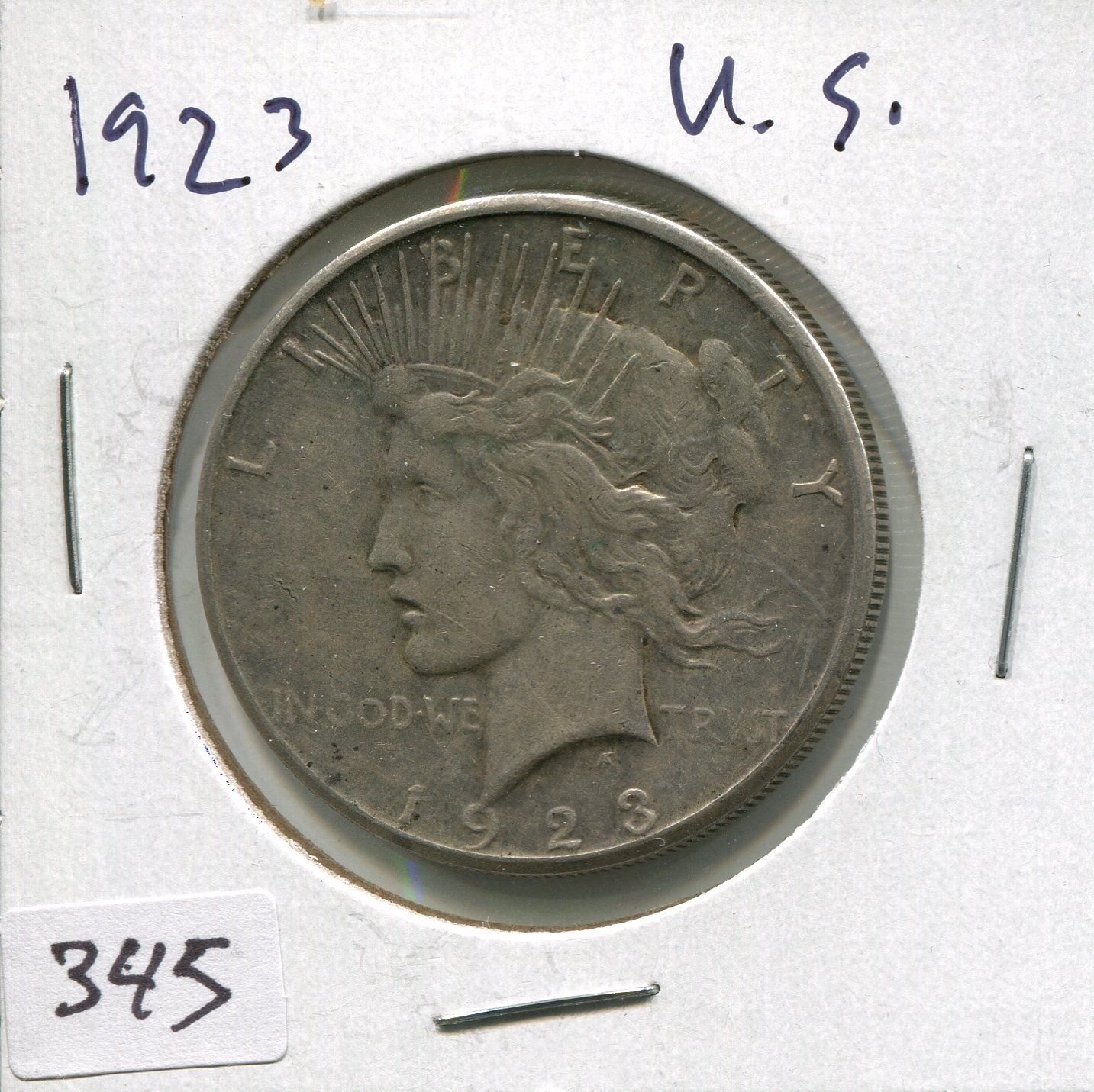 1923 USA SILVER PEACE DOLLAR