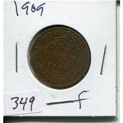 1909 CNDN LARGE 1 CENT PC