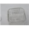 Image 6 : BUTTER DISH W/LID (ETCHED)