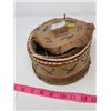 Image 2 : BIRCH BASKET BOX (NEEDS REPAIR) * JULLIETTE WEENEENOSIS BIG RIVER FIRST NATION*