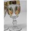 Image 2 : LOT OF 7 SMALL GOBLETS GOLD COLORED TRIM (2 SEAM MOLD)