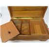 Image 2 : WOOD HUMIDOR (PIPE & TOBACCO) *BRASS HANDLES* (13" L, 5" H, 7" D)