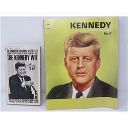 LOT OF 2 J.F. KENNEDY COLLECTIBLES (A HAMOND TEMPORAMA, 'THE KENNEDY WIT'