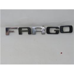 METAL LETTERS FOR *FARGO TRUCK* (1960s)