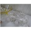 Image 4 : GLASS WARE (9 PCS), *4 SHERBERTS, PINK SHAKER, YELLOW BOWL, ETC*