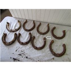 LOT OF 8 HORSE SHOES