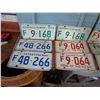 Image 2 : 7 SETS OF 1970s SASK. FARM PLATES *NICE*