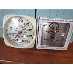 THERMOMETER (TAYLOR) & CLOCK (WENDLAND AG)