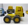 Image 10 : LOT OF 4 TONKA VEHICLES - SEMI-CAB TRUCKS & D9 CATERPILLAR (W/BACK HOE)