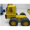 Image 11 : LOT OF 4 TONKA VEHICLES - SEMI-CAB TRUCKS & D9 CATERPILLAR (W/BACK HOE)