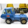 Image 4 : LOT OF 4 TONKA VEHICLES - SEMI-CAB TRUCKS & D9 CATERPILLAR (W/BACK HOE)